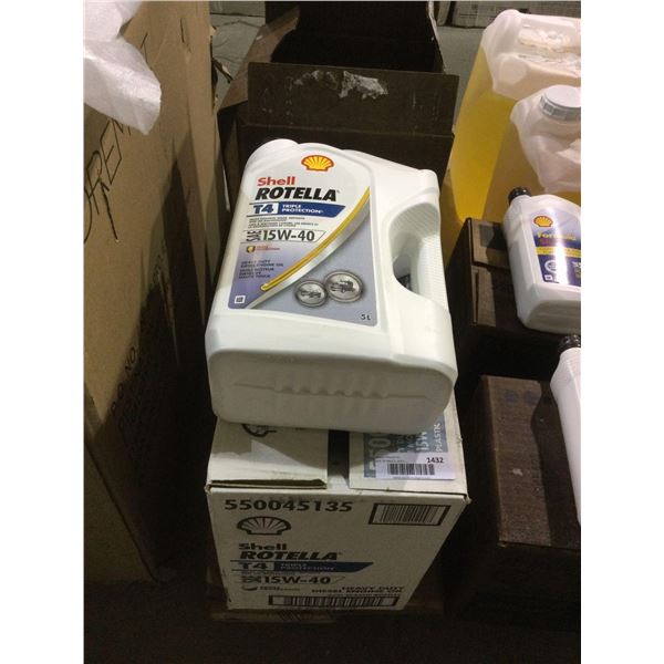 Case of Shell Rotella T4 SAE 15W-40 Heavy Duty Diesel Engine Oil (3 x 5L)