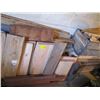 Image 1 : LG. LOT OF MISC. LUMBER, AGAINST WALL