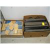 Image 1 : MISC. PLEXIGLASS SQUARES, BOX OF PLASTIC COVERS