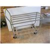 Image 1 : GREY METAL 2 TIER CART ON CASTORS