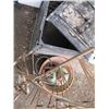 Image 2 : LOT OF MISC. PLANTERS, PLANT SHELF, SPRAYER, COMPOSTER, ETC.