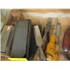 Image 2 : LOT OF SHARPENING STONES & WOOD CHISELS