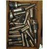 Image 2 : BOX WITH ASST. MILLING TOOL HOLDERS, CUTTERS, ETC.