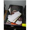 Image 1 : CRATE OF MISC. GRINDING DISCS, SANDING PAPER, ETC.