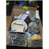 Image 1 : BOX OF MISC. AIRLINE FILTER, NUTS & BOLTS, NAILS, ETC.