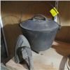 Image 1 : CAST IRON POT WITH LID & A CAST IRON