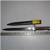 Image 1 : WOOD HANDLED BAYONET WITH SHEATH, 705 5, NICE SHAPE