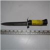 Image 1 : BLACK HANDLED BAYONET, NO MARKINGS ON IT. SHORT BAYONET, MORE MODERN