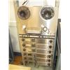 Image 2 : AS-IS LG. METAL RACK WITH ASST. COMPONENTS, INCLUDING 2 AMPEX REEL TO REELS, 7 AMPEX, 2 INNOVON