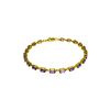 Genuine 5.5 ctw Amethyst Bracelet 14KT White Gold - REF-96W4Y