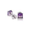 Genuine 1.75 ctw Amethyst Earrings 14KT White Gold - REF-24N3R