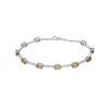 Natural 5.13 CTW Citrine & Diamond Bracelet 18K White Gold - REF-77M4F