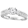 Image 1 : 1.29 CTW Diamond Ring 14K White Gold - REF-271H6M