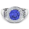 Image 3 : Natural 2.83 CTW Tanzanite & Diamond Ring 14K White Gold - REF-115X3K