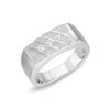 Image 1 : Natural 0.18 CTW Princess Diamond Ring 14K White Gold - REF-98N3Y