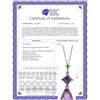 Image 2 : Genuine 5.5 ctw Amethyst Necklace 14KT Rose Gold - REF-22X2M