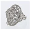 Image 1 : Natural 1.23 CTW Diamond Ring 18K White Gold - REF-207F2M