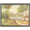 Image 1 : Landscape, print entitled, Lake Town, by Martin#1795913