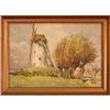 Image 1 : "Windmill by Waterside" by A. Marc - watercolor#1795926