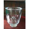 Image 1 : SIGNED KOSTA ART GLASS VASE  WHEEL CUT ENGRAVED#1796009