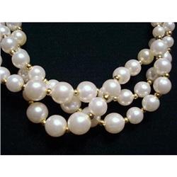 Lovely Twisted Triple Strand - PEARLS #1796358