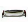 Image 1 : DECO CHROME/BAKELITE SERVING DISH #1796359