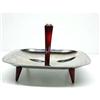 Image 1 : DECO CHROME/BAKELITE SQUARE DISH #1796361