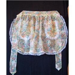 LOVELY SHABBY CHIC ORGANDY APRON #1796366