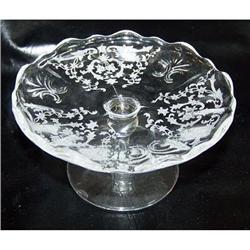 Glass Cheese Stand Navarre on Baroque Fostoria #1796837