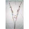 Image 1 : Deco Revival Multi Strand Lucite Flapper Neckla#1796889