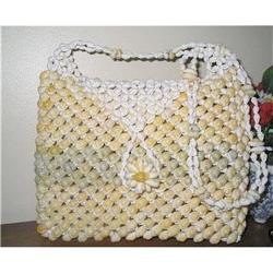 Retro Shoulder Bag of White, Yellow & Soft #1796984