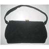 Image 1 : Art Deco / WW11 Black Corde Kelly Style Handbag#1797039