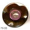 Image 1 : ANTIQUE 2pc 1.25" PINK OPALINE GLASS BUTTON #33#1797265