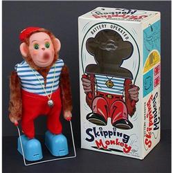 Old Vintage 1960s SKIPPING MONKEY toy #1798243