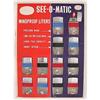 Image 1 : 12 See-O-Matic Lighters on Store Display Card #1798303