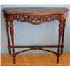 Image 1 : Carved Walnut Foyer Table #1798366