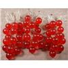 Image 1 : Red LUCITE Grapes & GLASS Leaves -VINTAGE- #1798430