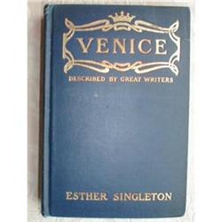 VENICE Book GILT Binding -ILLUSTRATED- 1905 #1798432