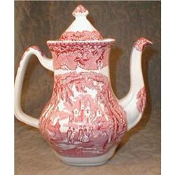 Masons VISTA Coffee Pot PINK - Vintage - #1798433