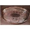 Image 1 : CHELTENHAM Silverplate Tray OVAL w/ Gallery #1798448