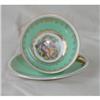 Image 1 : German SCENIC Teacup & Saucer Nile GREEN #1798463