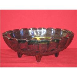 Indiana Carnival Glass Harvest oval Bowl-footed#1798736