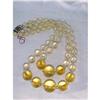 Image 1 : Double Strand  Lucite Necklace /sterling clasp #1799623