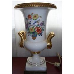 Ceramic Vase Urn Lamp Transfer Print & Gilding #1799651