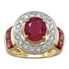 Image 1 : Ruby and White Sapphire  Ring #1799693