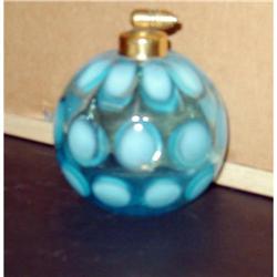 Blue Fenton like Glass Perfume bottle #1800020