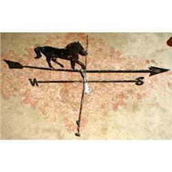 Horse WEATHERVANE Folk ART Large -ANTIQUE- #1821370