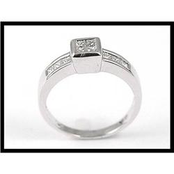 Wonderful 14K White gold Diamond Ring #1821391