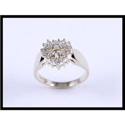 Lovely 14K Yellow Gold Diamond Ring #1821396