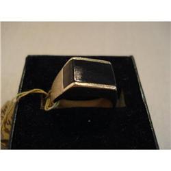 14KP Gold & Onyx Ring #1821500